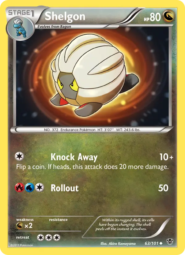 Shelgon, Pokémon card
