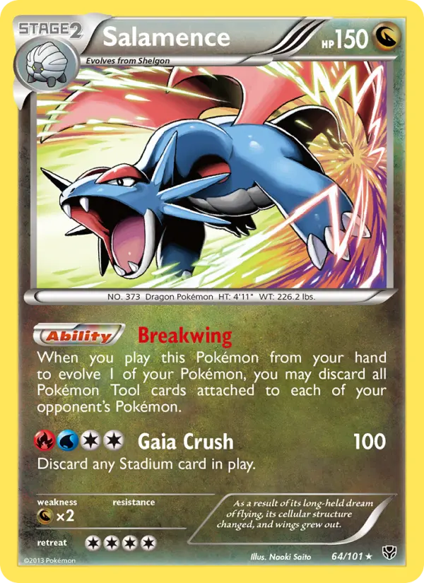 Salamence, Pokémon card