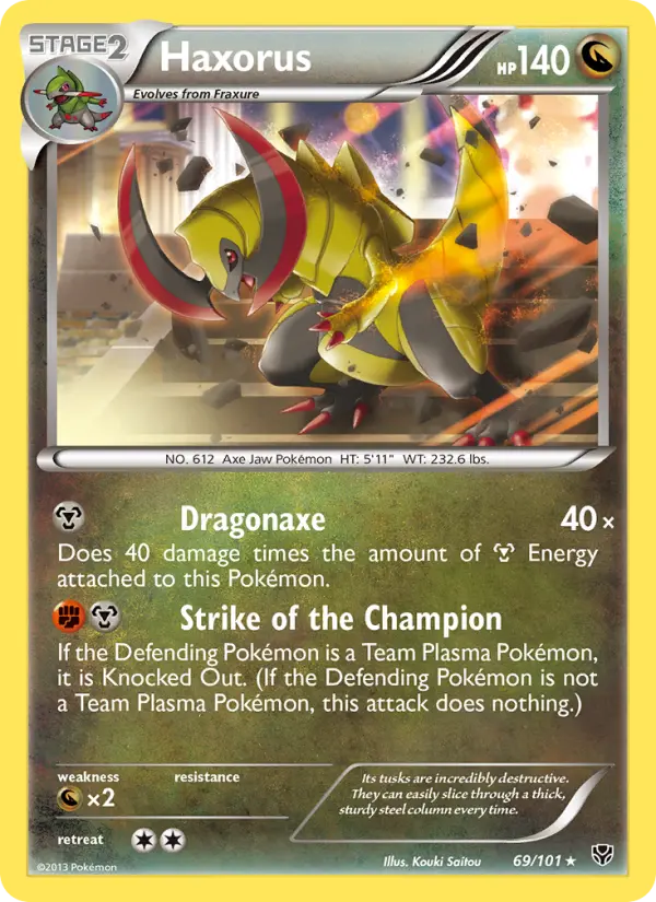 Haxorus, Pokémon card