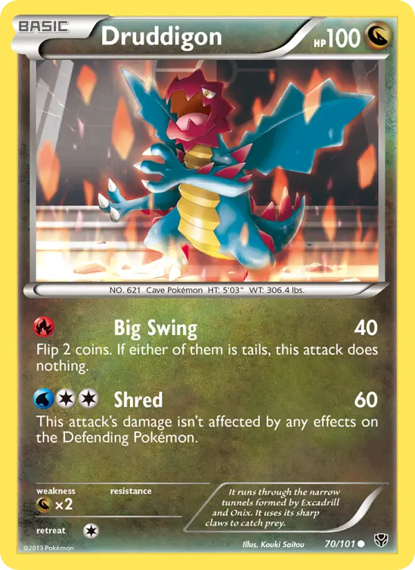 Druddigon, Pokémon card