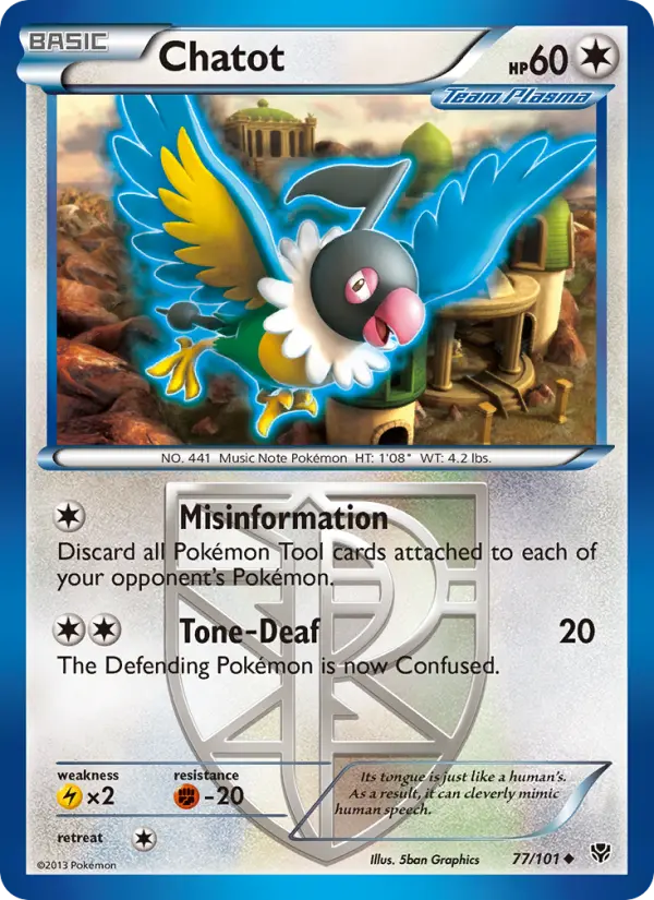 Chatot, Pokémon card