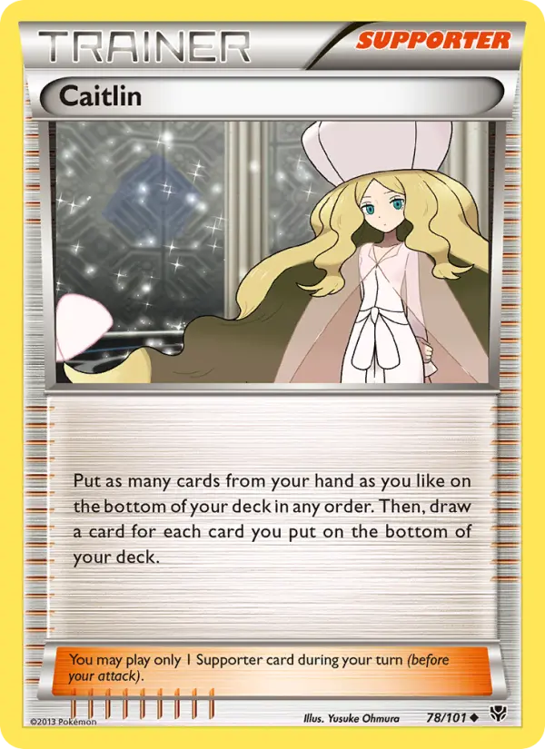 Caitlin, Pokémon card
