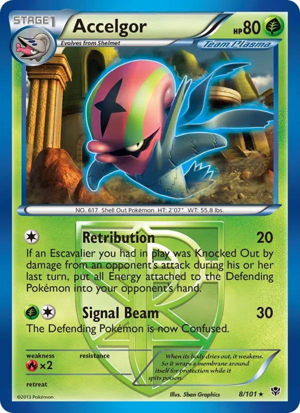 Accelgor, Pokémon card