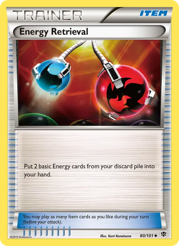 Energy Retrieval, Pokémon card