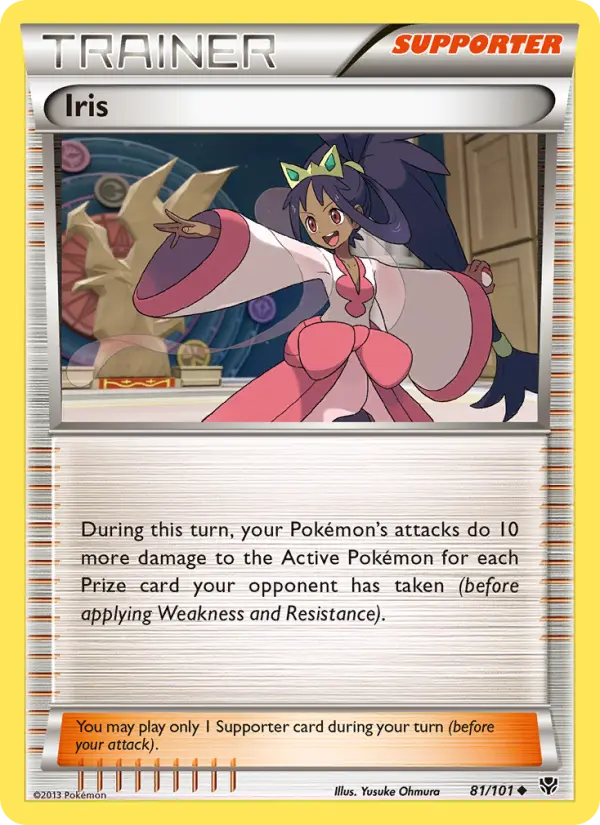 Iris, Pokémon card