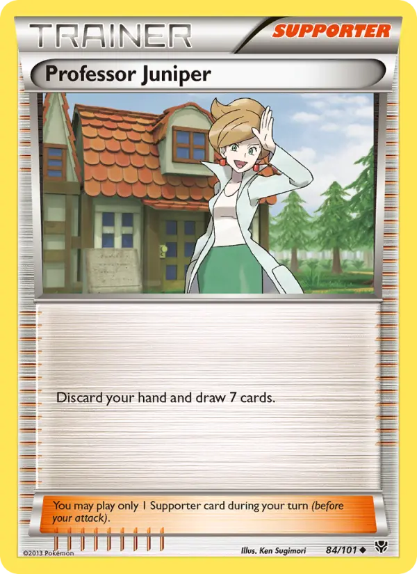 Professor Juniper, Pokémon card
