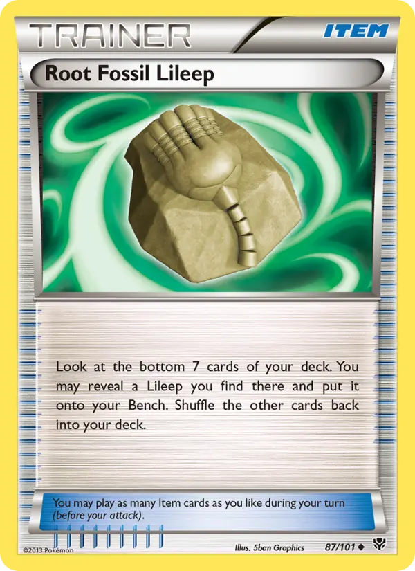 Root Fossil Lileep, Pokémon card