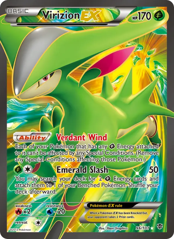 Virizion-EX, Pokémon card