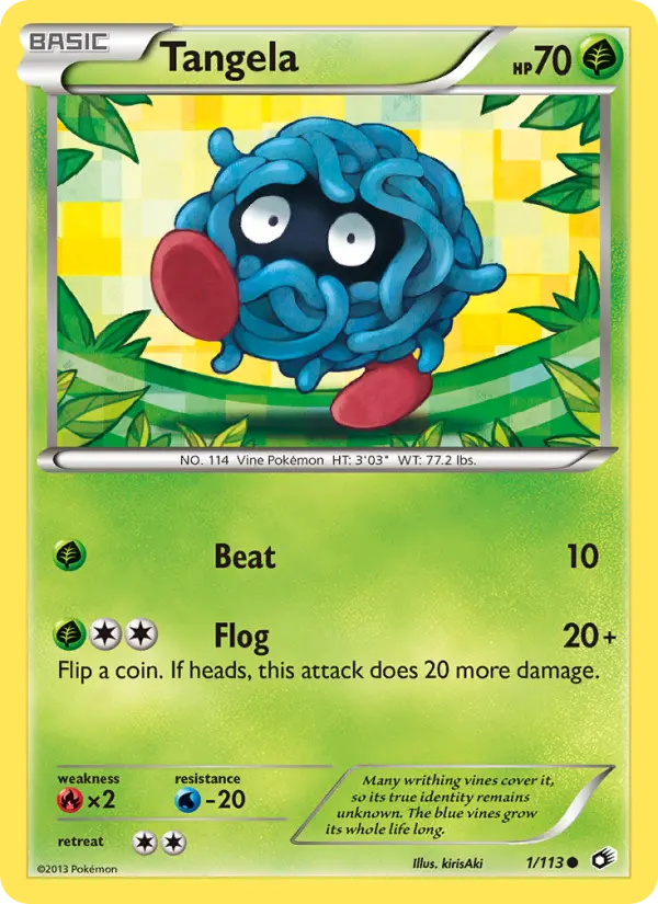 Tangela, Pokémon card