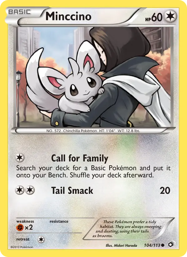 Minccino, Pokémon card