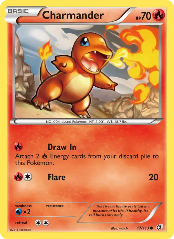 Charmander, Pokémon card