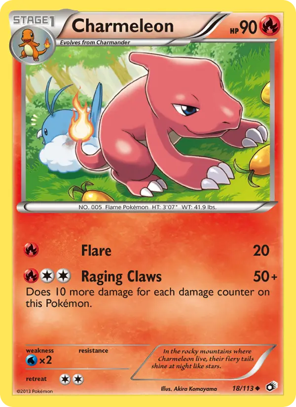 Charmeleon, Pokémon card