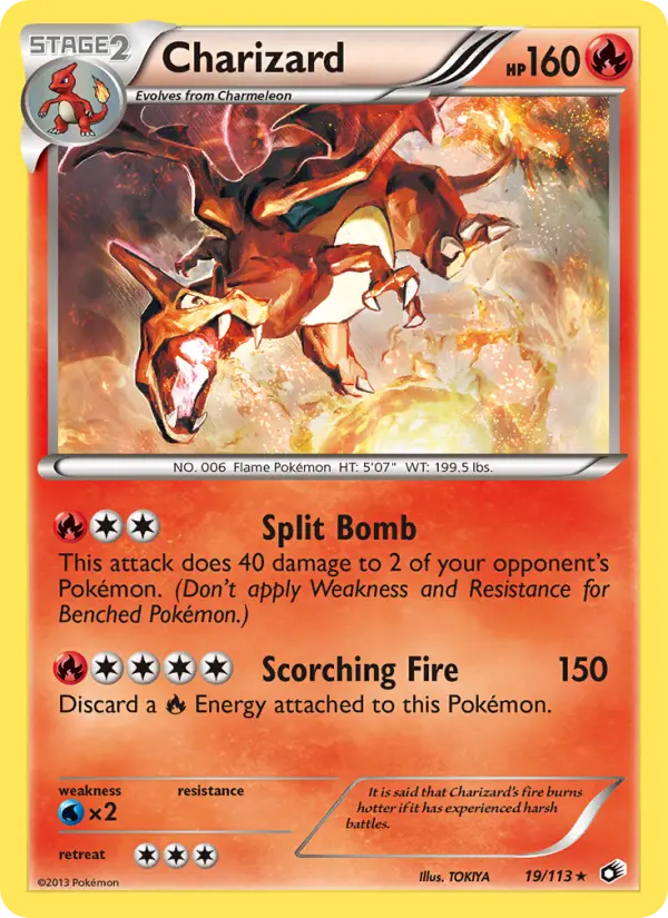 Charizard, Pokémon card
