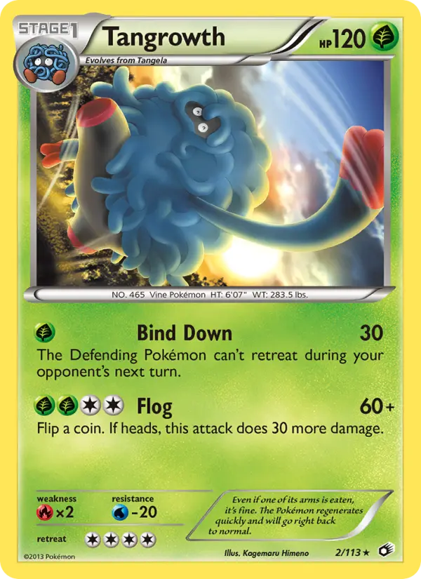 Tangrowth, Pokémon card