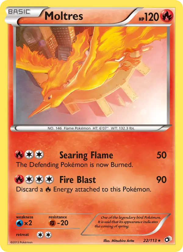 Moltres, Pokémon card