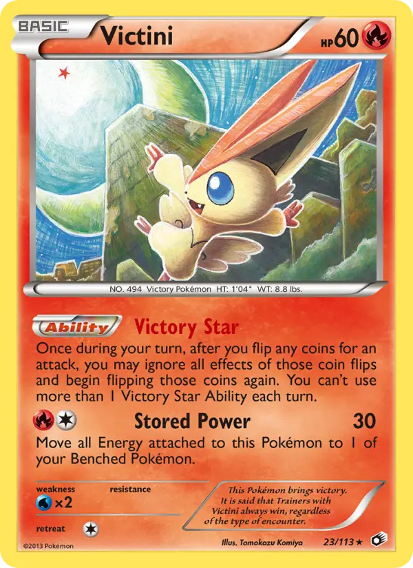 Victini, Pokémon card