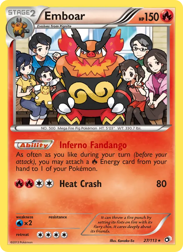 Emboar, Pokémon card