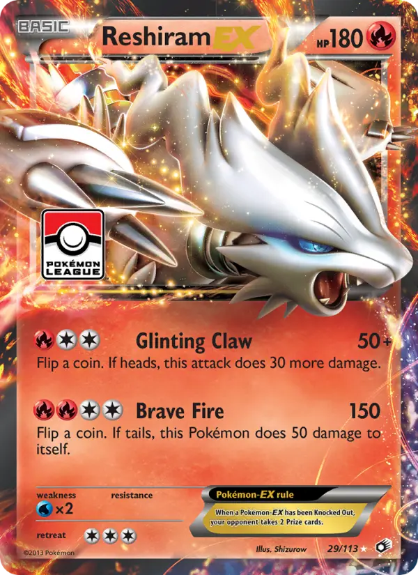 Reshiram-EX, Pokémon card
