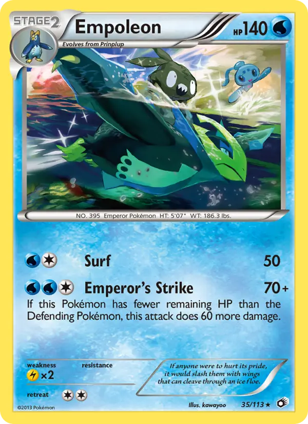 Empoleon, Pokémon card