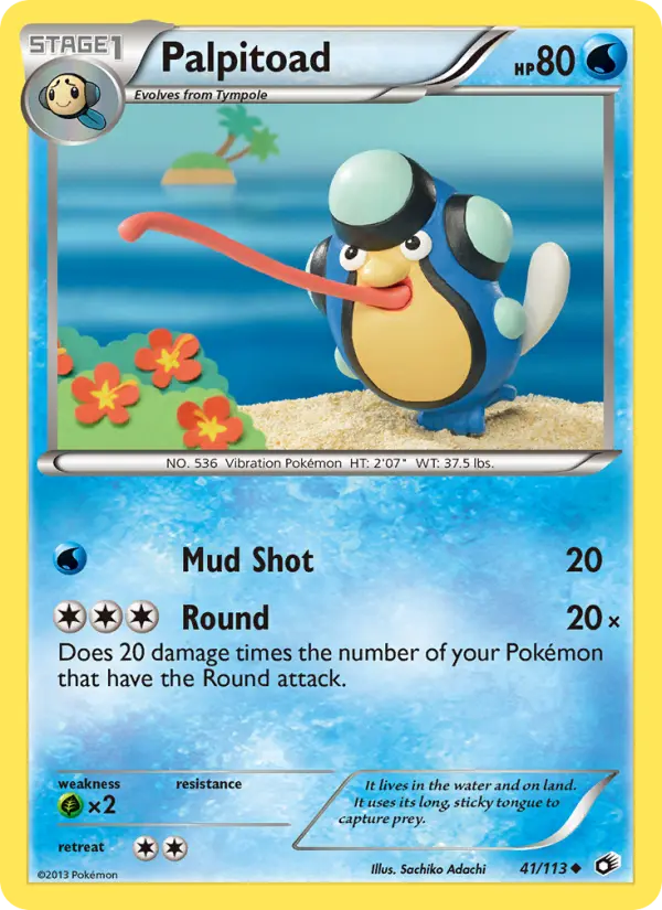 Palpitoad, Pokémon card