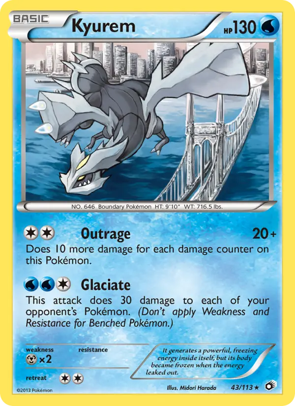 Kyurem, Pokémon card