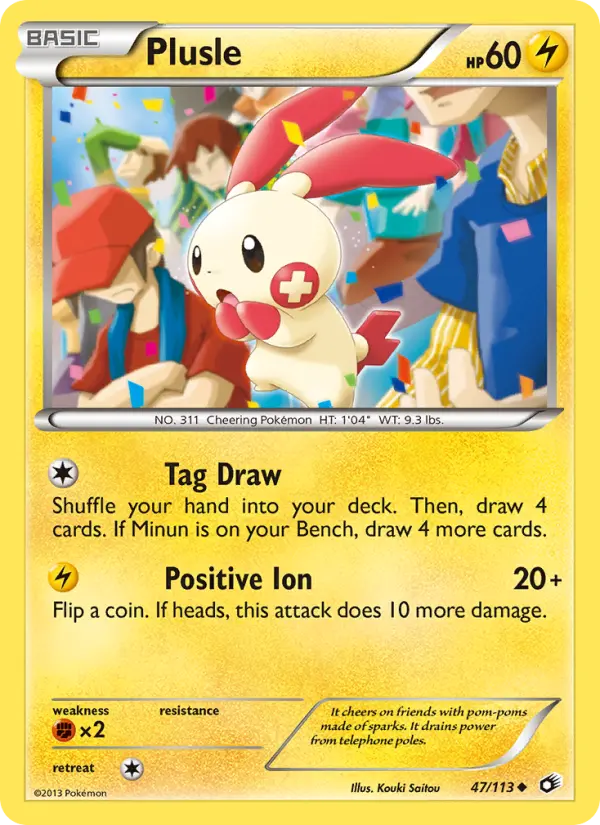 Plusle, Pokémon card
