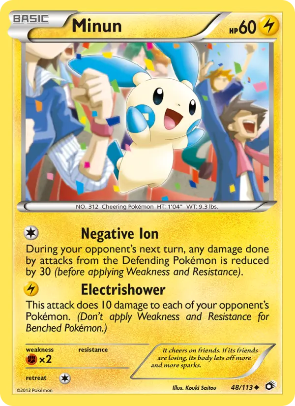 Minun, Pokémon card