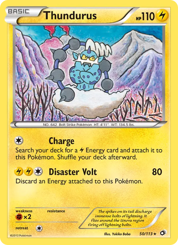 Thundurus, Pokémon card