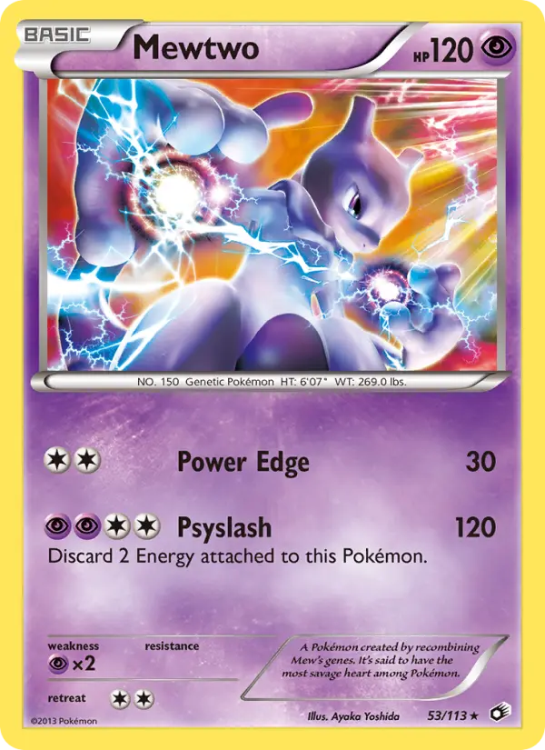 Mewtwo, Pokémon card