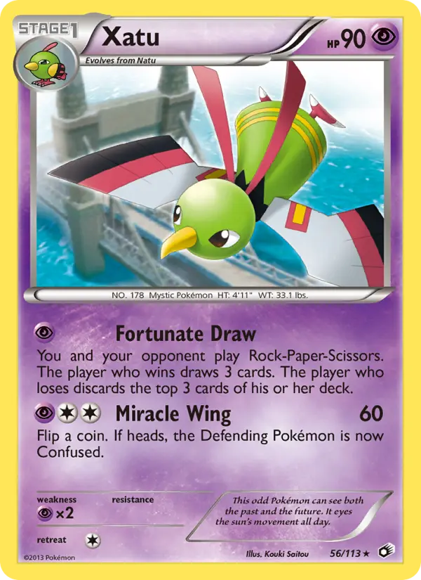 Xatu, Pokémon card