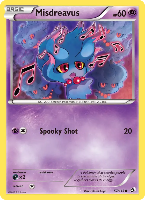 Misdreavus, Pokémon card