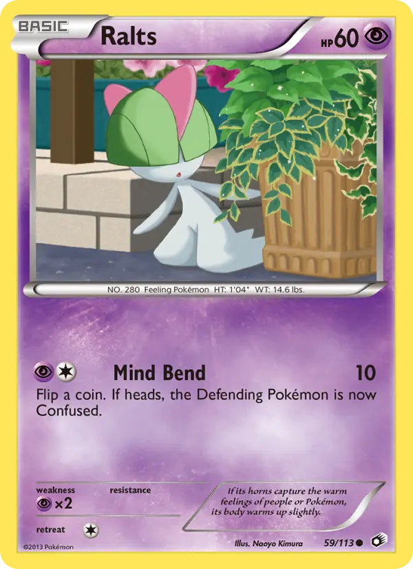 Ralts, Pokémon card