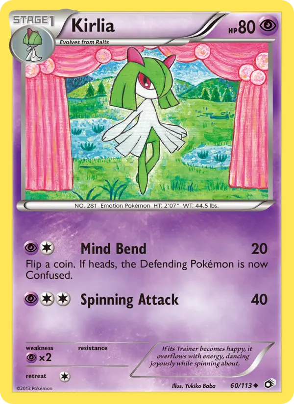 Kirlia, Pokémon card