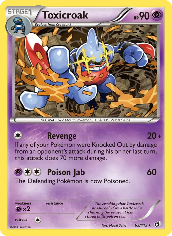 Toxicroak, Pokémon card