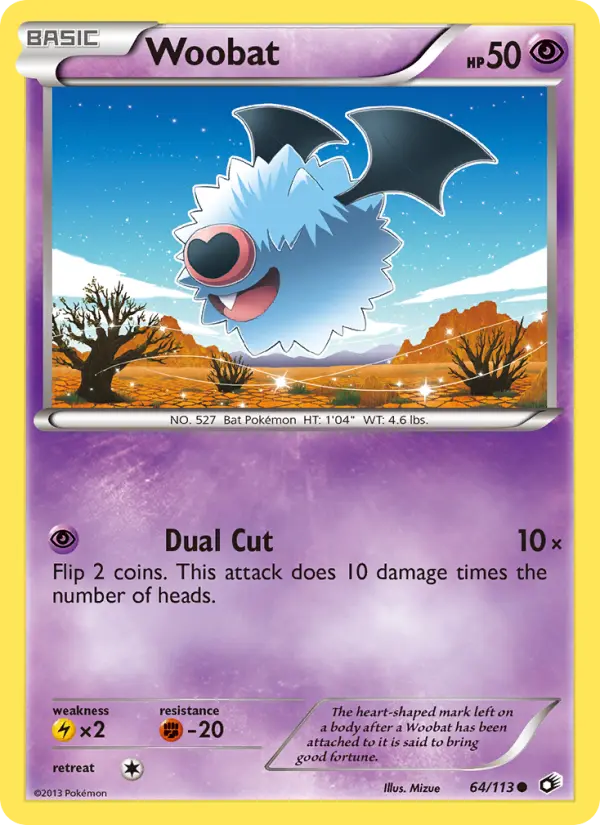 Woobat, Pokémon card