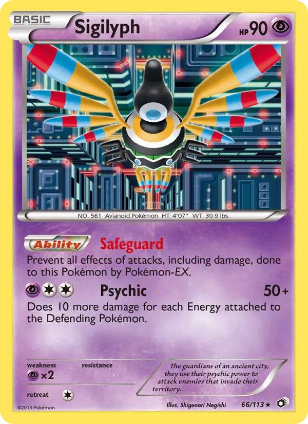 Sigilyph, Pokémon card