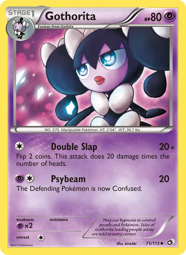 Gothorita, Pokémon card