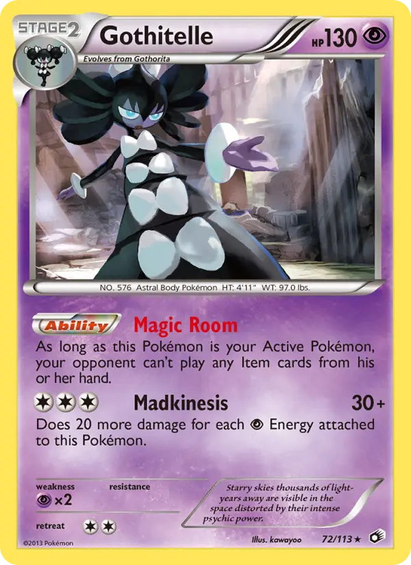 Gothitelle, Pokémon card