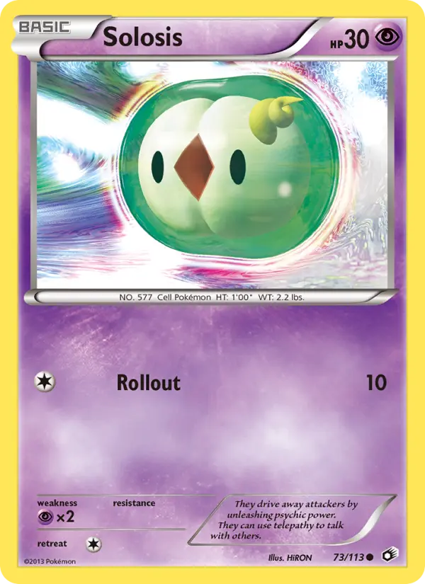 Solosis, Pokémon card