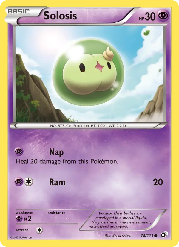 Solosis, Pokémon card