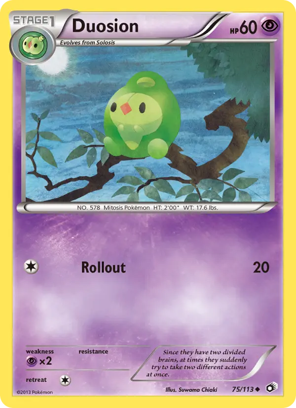 Duosion, Pokémon card