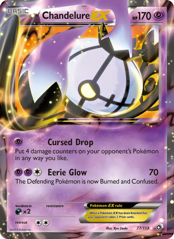 Chandelure-EX, Pokémon card