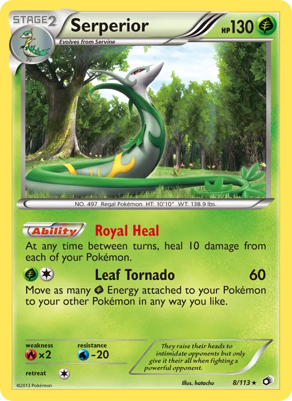 Serperior, Pokémon card