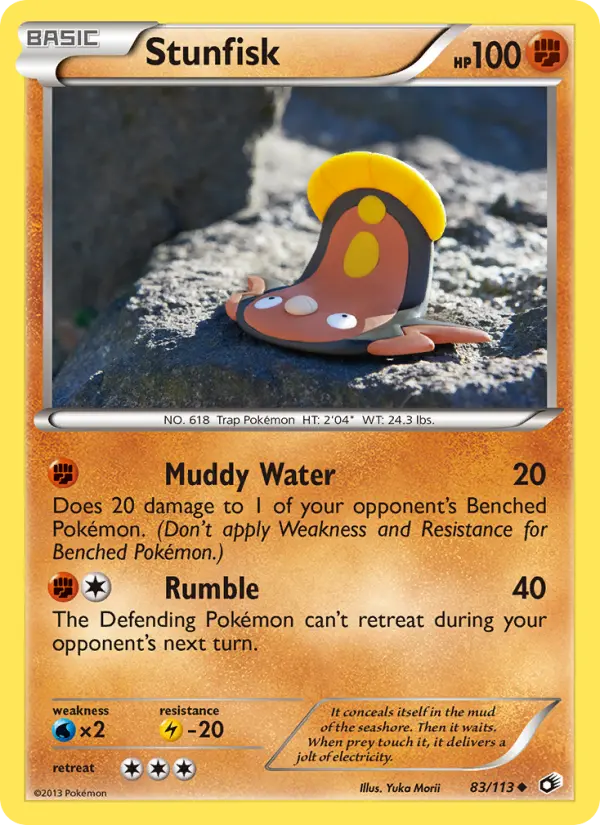 Stunfisk, Pokémon card