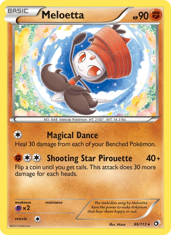 Meloetta, Pokémon card