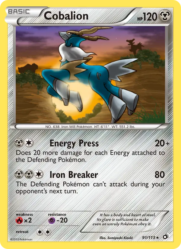Cobalion, Pokémon card