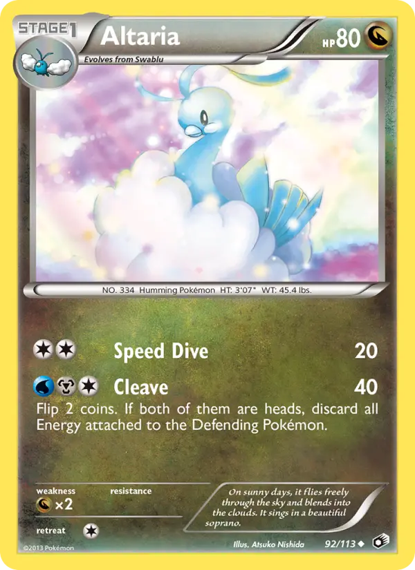 Altaria, Pokémon card