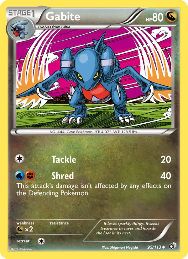 Gabite, Pokémon card