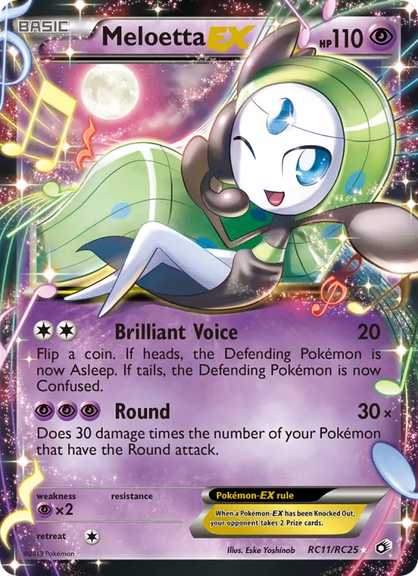 Meloetta-EX, Pokémon card