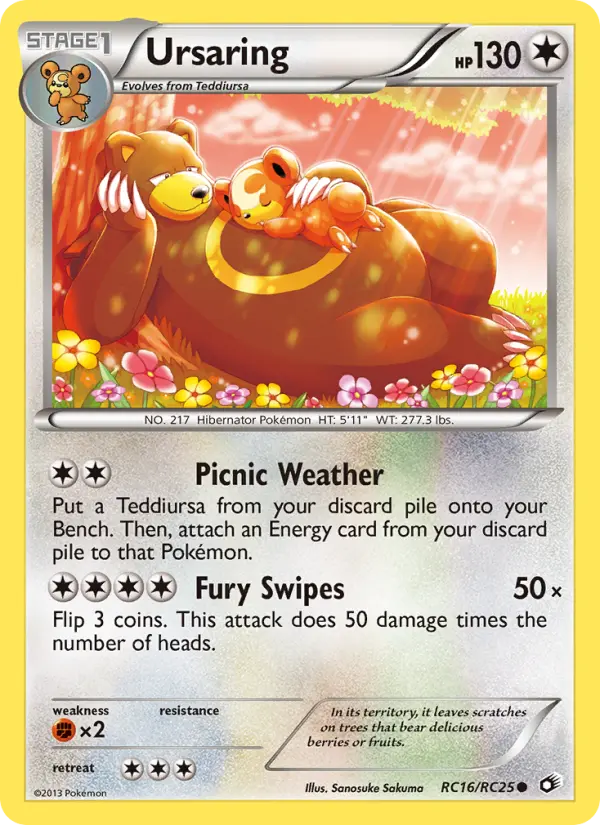 Ursaring, Pokémon card